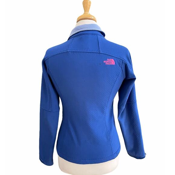 The North Face Polartec Zip-Up Blue on Blue with Pink Accents Fleece Jacket - XS - Picture 2 of 12